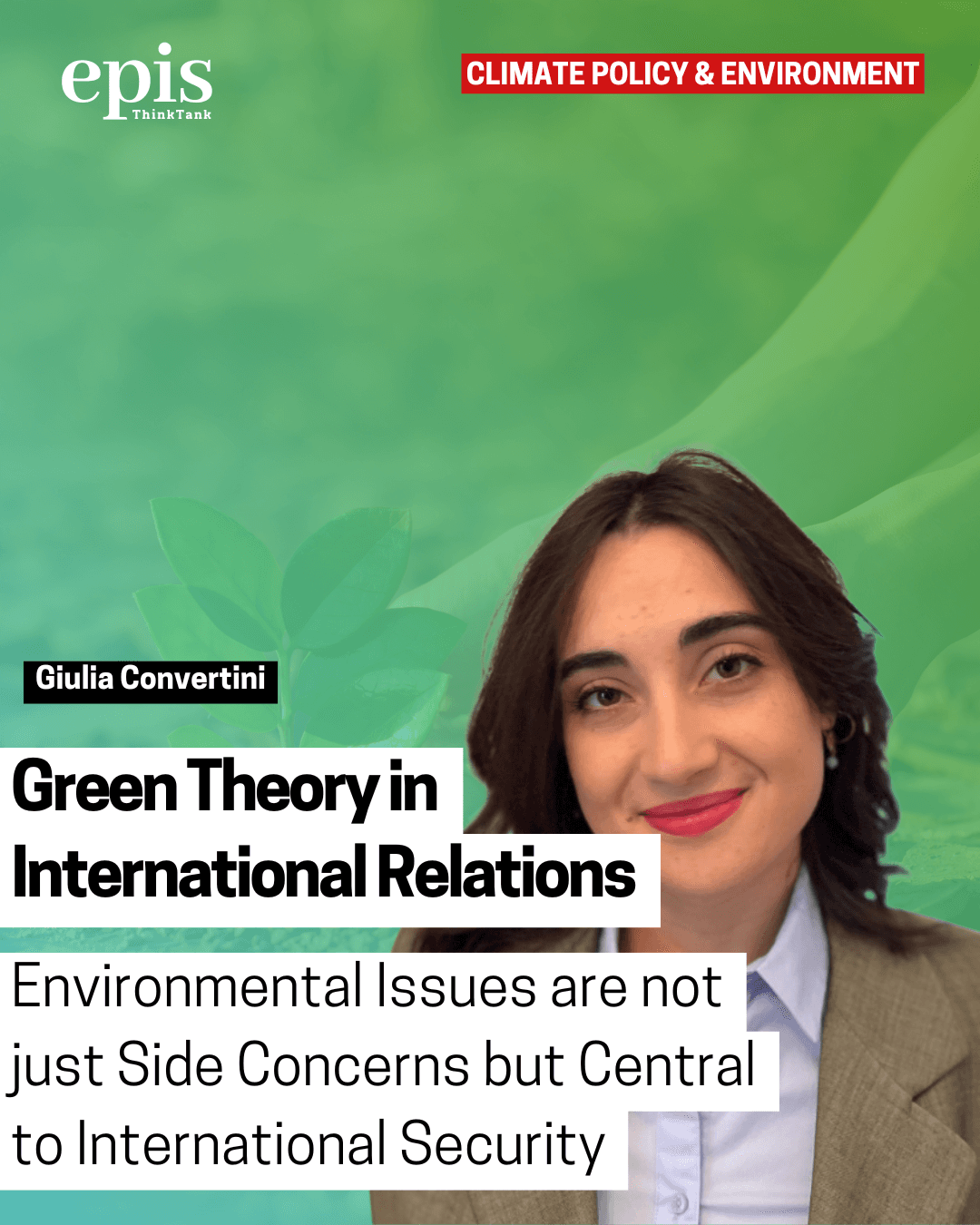 Green Theory in International Relations