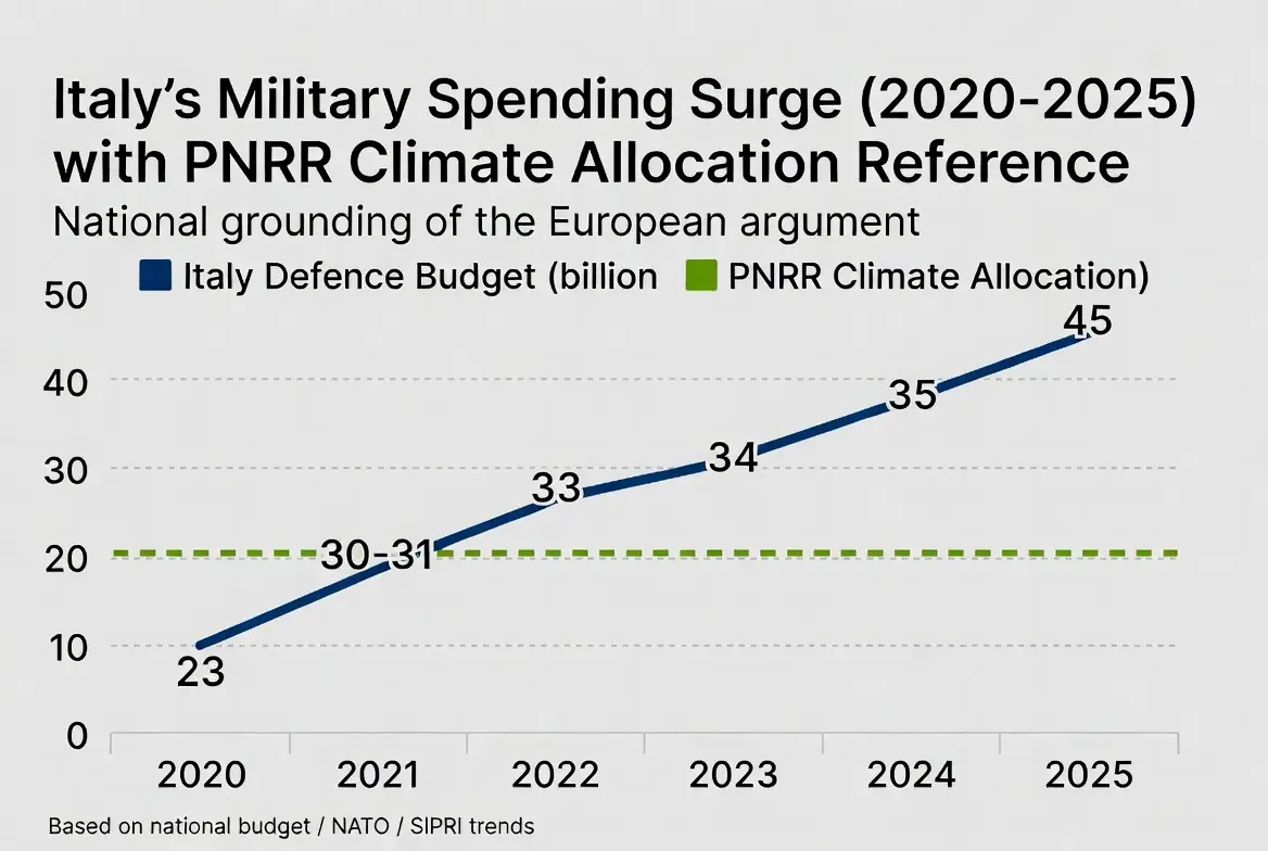 Italy's military spending