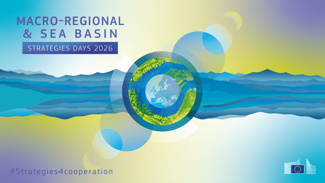Macro-Regional & Sea Basin Strategies Days 2026 event banner, 1-2 July 2026.